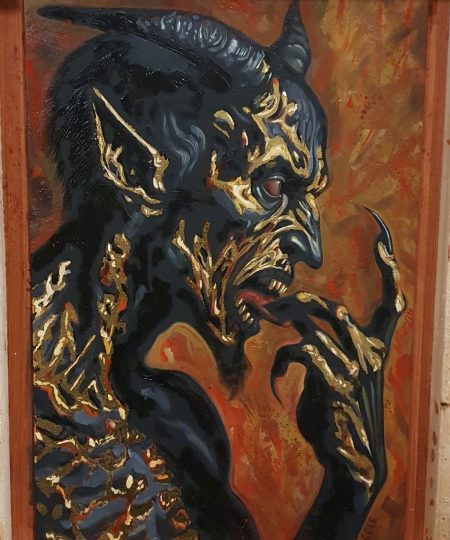 Astaroth Demon Original Oil Painting
