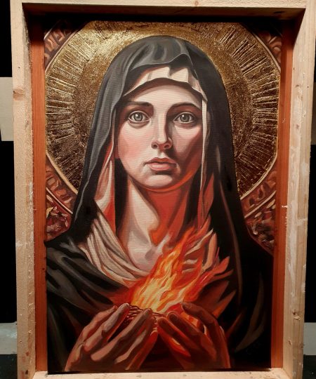 Saint Brigid Original Oil Painting