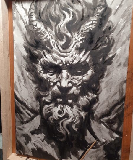 Baal Demon Original Painting