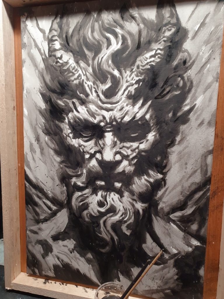 Baal Demon Original Painting
